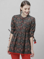 Load image into Gallery viewer, MIRHA [XL / 42] - Peplum Top (Grey)
