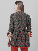 Load image into Gallery viewer, MIRHA [XL / 42] - Peplum Top (Grey)

