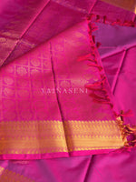 Load image into Gallery viewer, Soft Silk x Gold Zari Saree - Magenta
