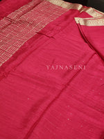 Load image into Gallery viewer, Georgette Sequins Saree x Champagne Gold border : Pink
