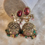 Load image into Gallery viewer, AALIYAH jhumkas (multicolor)
