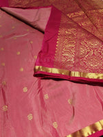 Load image into Gallery viewer, Kanchi cotton silk saree x mini border : Pink x Hot Pink
