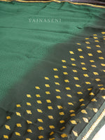 Load image into Gallery viewer, Georgette saree x Glitter prints - Green Ombre
