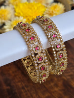 Load image into Gallery viewer, TASHI - pair of bangles (Ruby)

