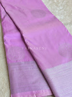 Load image into Gallery viewer, Semi Soft Silk Silver Zari Saree - Lilac
