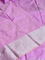Load image into Gallery viewer, Semi Soft Silk Silver Zari Saree - Lilac
