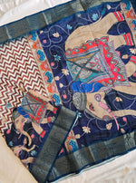 Load image into Gallery viewer, Linen Cotton Saree - Tusker Tales
