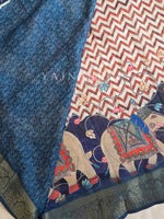 Load image into Gallery viewer, Linen Cotton Saree - Tusker Tales

