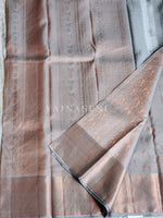 Load image into Gallery viewer, Lovebirds - Pure Kanjivaram Silk Saree with Copper Zari
