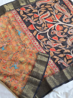 Load image into Gallery viewer, Linen Cotton Saree - Rustic Canopy
