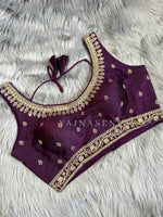 Load image into Gallery viewer, Purple : Readymade blouse [SHREYA]
