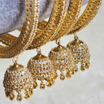 Load image into Gallery viewer, SAMIRA - set of 4 bangles (gold)
