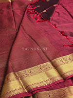 Load image into Gallery viewer, Mini Motifs x Semi Soft Silk Saree - Maroon
