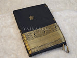 Load image into Gallery viewer, Mini Motifs x Semi Soft Silk Saree - Black
