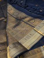 Load image into Gallery viewer, Mini Motifs x Semi Soft Silk Saree - Black

