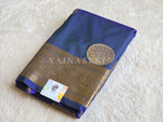 Load image into Gallery viewer, Semi Soft Silk Gold Zari Saree - Peacock Blue
