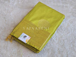 Load image into Gallery viewer, Semi Soft Silk Gold Zari Saree - Chartreuse Green

