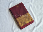 Load image into Gallery viewer, Semi Kanchi Silk x Annam Motifs - Maroon
