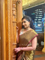 Load image into Gallery viewer, Tissue x Cotton Saree - Bronze
