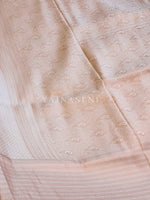 Load image into Gallery viewer, Kubera Pattu x Rosegold Zari Saree - Vanilla
