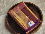 Load image into Gallery viewer, AURORA ROSE - Pure Kanjivaram Silk Saree with Gold Zari
