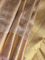 Load image into Gallery viewer, GILDED BLUSH DREAM - Pure Kanjivaram Silk Saree with Gold Zari
