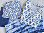 Load image into Gallery viewer, SAJNA [XXL / 44] - Angrakha Block Print Kurti Set
