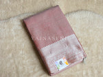 Load image into Gallery viewer, Semi Silk x Tissue Silver Zari Saree : Old Rose
