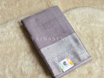 Load image into Gallery viewer, Semi Silk x Tissue Silver Zari Saree : Dusky Purple
