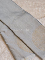 Load image into Gallery viewer, Soft Silk Borderless Mandala Saree - Ash
