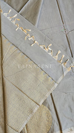 Load image into Gallery viewer, Soft Silk Borderless Mandala Saree - Ash
