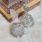 Load image into Gallery viewer, AFZANA jhumkas (Light Pink)
