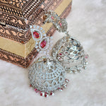 Load image into Gallery viewer, AFZANA jhumkas (Ruby)
