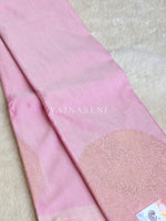 Load image into Gallery viewer, Soft Silk Borderless Mandala Saree - Soft Pink
