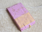 Load image into Gallery viewer, Lotus Motifs x Semi Silk Saree - Lilac
