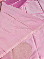 Load image into Gallery viewer, Soft Silk Borderless Mandala Saree - Soft Pink
