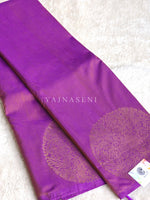 Load image into Gallery viewer, Soft Silk Borderless Mandala Saree - Mauve (Yellow Undertone)
