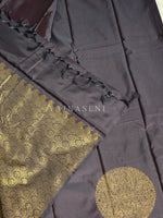 Load image into Gallery viewer, Soft Silk Borderless Mandala Saree - Dark Oak
