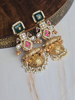Load image into Gallery viewer, ARTHISHA earrings (Dark Green)
