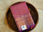 Load image into Gallery viewer, BYZANTINE - Pure Kanjivaram Silk Saree with Gold Zari
