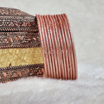 Load image into Gallery viewer, Solid Colour Metallic Bangles - Rosegold
