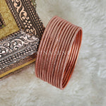 Load image into Gallery viewer, Solid Colour Metallic Bangles - Rosegold
