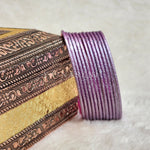 Load image into Gallery viewer, Solid Colour Metallic Bangles - Purple
