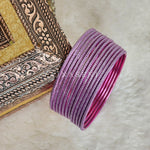 Load image into Gallery viewer, Solid Colour Metallic Bangles - Purple
