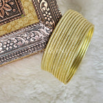 Load image into Gallery viewer, Solid Colour Metallic Bangles - Champagne
