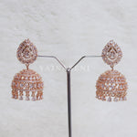 Load image into Gallery viewer, NIHARIKA jhumkas (Rosegold)
