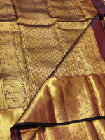 Load image into Gallery viewer, Gajagamini - Pure Kanjivaram Silk Saree with Gold Zari
