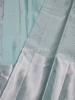 Load image into Gallery viewer, Pastel Tiffany - Pure Kanjivaram Silk Saree with Silver Zari
