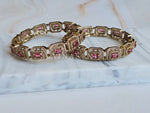 Load image into Gallery viewer, ZENIA - pair of bangles (Ruby)

