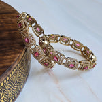 Load image into Gallery viewer, ZENIA - pair of bangles (Ruby)
